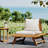 Club Chair, - With Weather- Shell Padding Wood Outdoor Seat Stain- Cushions-685547