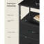 39.6cm W Steel Bedside Table