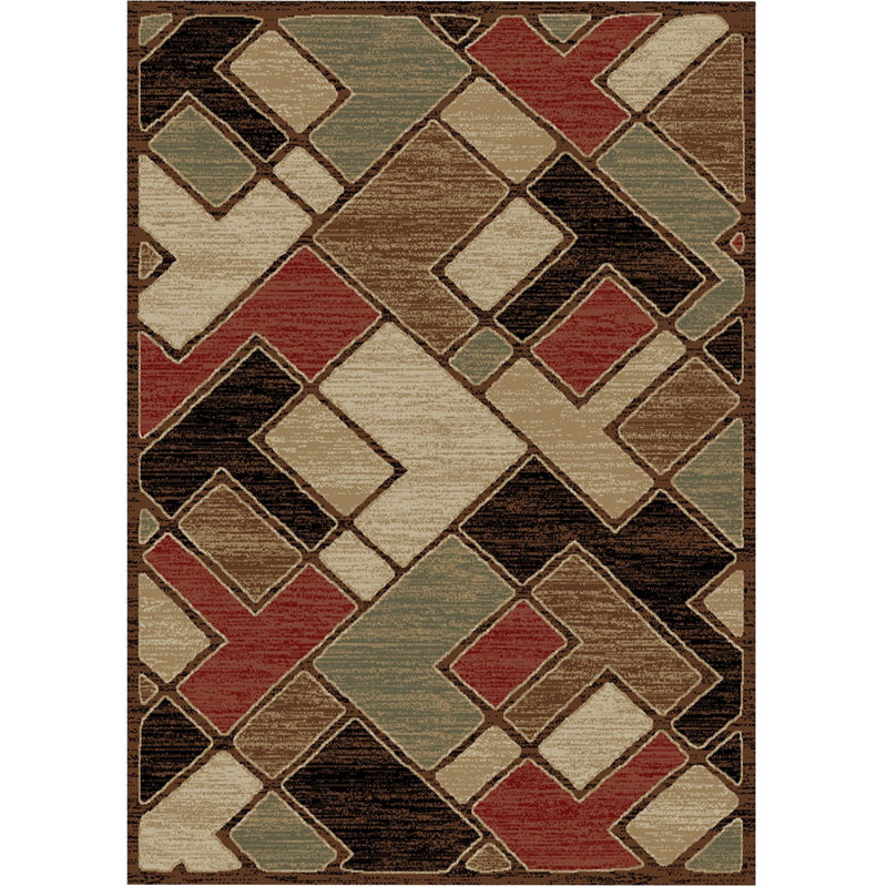 Geometric Indoor Rug, Rectangle 5'3" x 7'3"