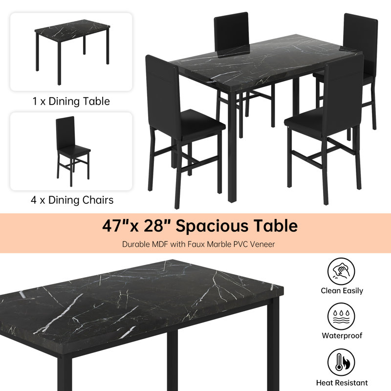 Ensemble repas pour 4 personnes Jepsen, Blanc, Blanc