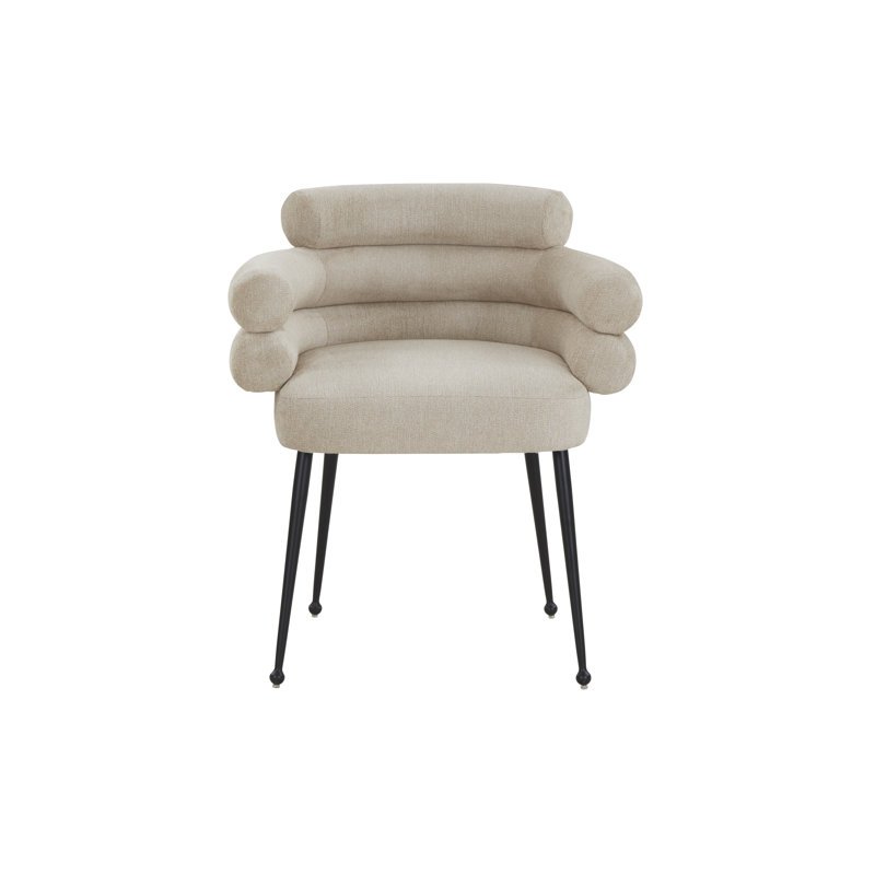 Chaise de salle à manger Natiha, Beige