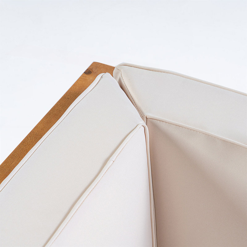 Causeuse d'extérieur, Beige, Brun