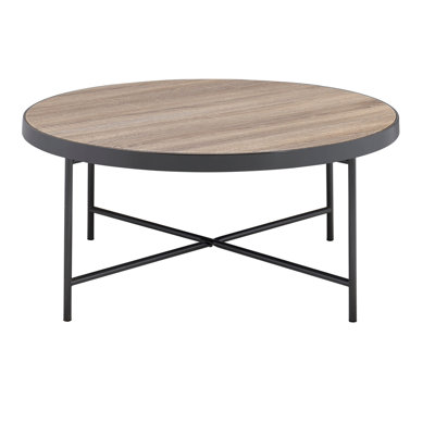 Industrial Style Round Coffee Table