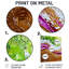«Purple Bloom Transitional Journey III - Art mural moderne en métal, impression sur métal moderne-650077667
