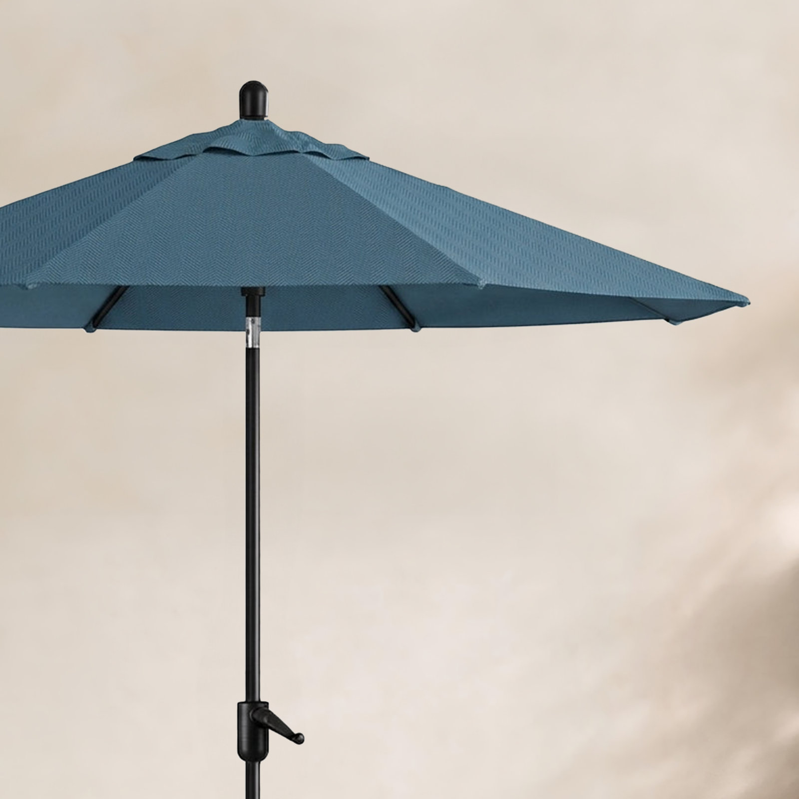 Natalie 8.7' Sunbrella® Market Umbrella, Spectrum Graphite Sunbrella® Plainweave, Starring Gray