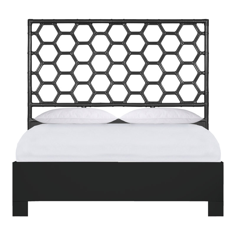 Lit plateforme Honeycomb, Noir, Grand