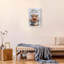 Framed Highland Cow Wall Art,highland cow bathroom decor Pictures Wall Decor,40x60cm