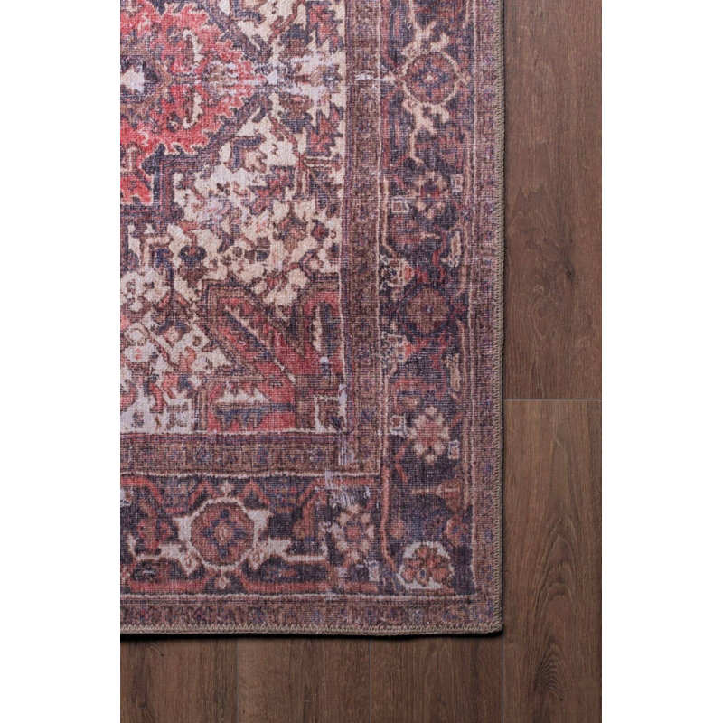 Tapis décoratif brun Ottilie, Rectangle 9 pi 11 po x 13 pi 2 po