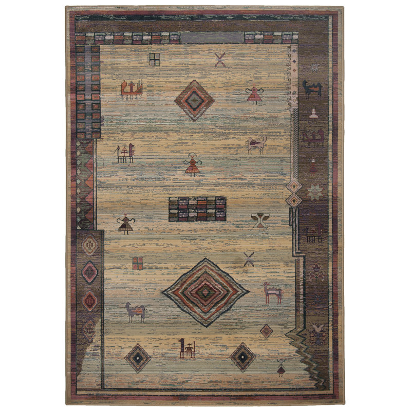 Collinsworth Southwestern Hand Woven Area Rug, Rectangular 160 x 235cm