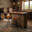 Tabouret de comptoir en teck Aloha