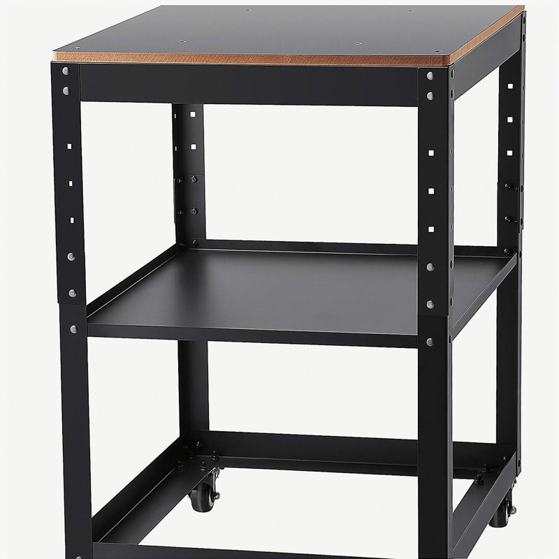 Support de rabot, charges lourdes de 100 lb / 45 kg, table de rabotage à hauteur réglable à trois vitesses, avec 4 roulettes stables et espace de rangement, pour la plupart des rabots, scies, machines de paillasse, outils électriques