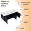 48 Inch Wall-Mounted Single Bathroom Vanity With Resin Vanity Top