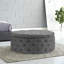 75cm Wide Cylinder No Pattern Footstool Ottoman-1739734235