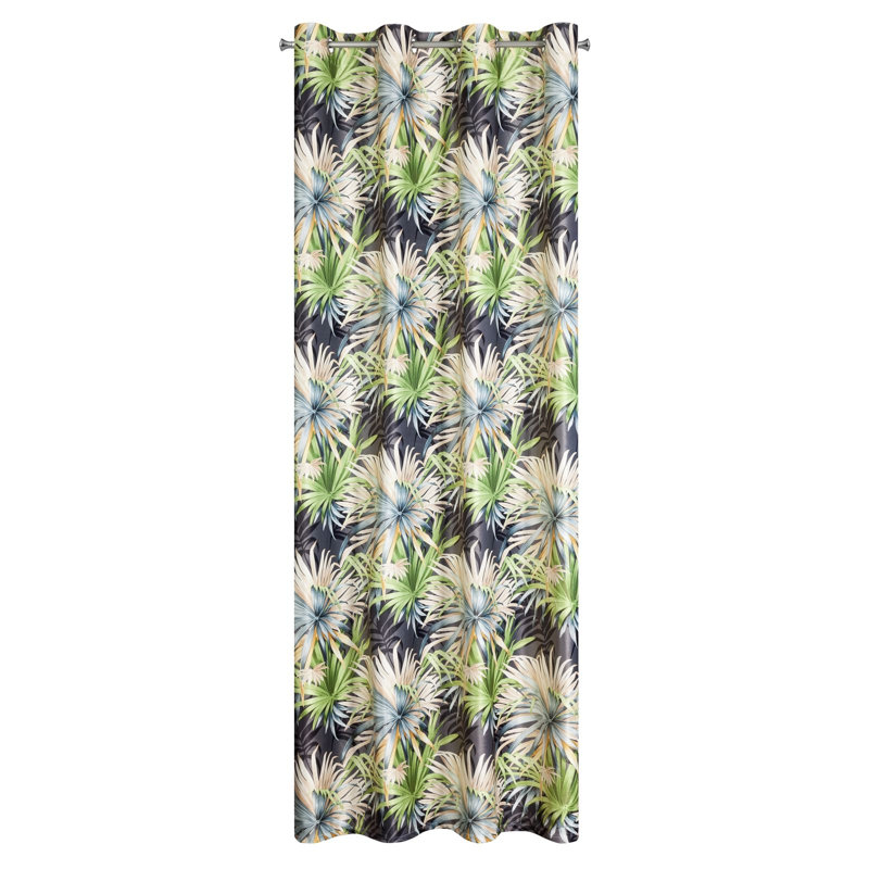 Sandyfield Blackout Curtains Single Panel, Dark Grey