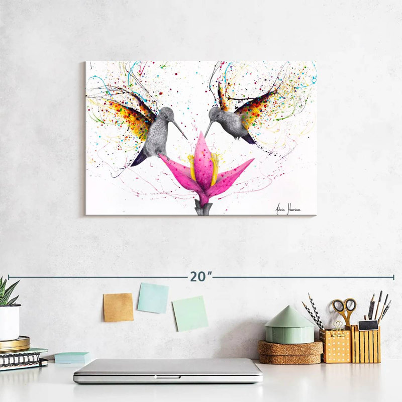Friendship Hummingbirds, 8" H x 12" W