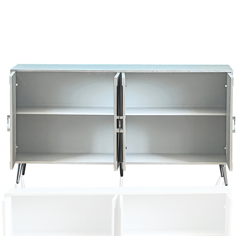 Buffet moderne avec armoire 4 portes Modern, Champagne