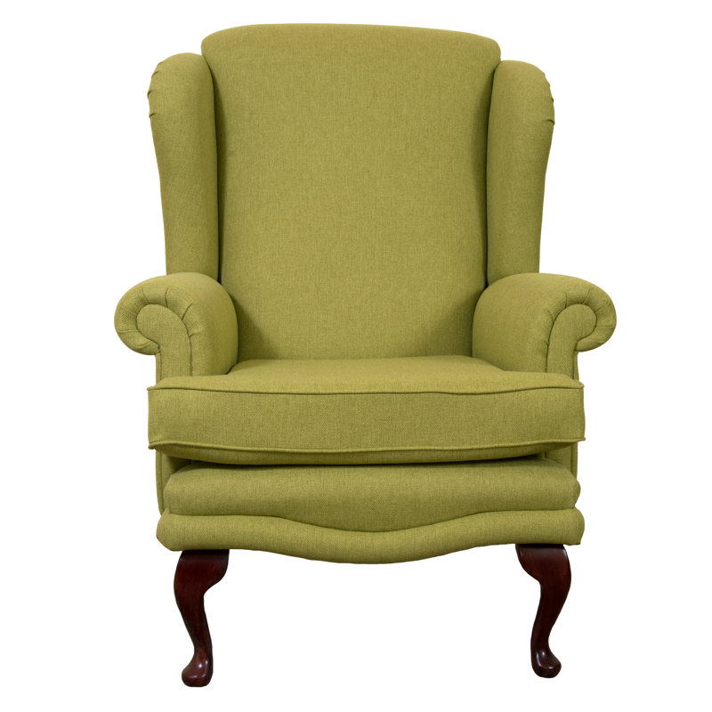 Clarkfield Upholstered Wingback Chair, Linea French Grey