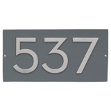 Floating 1-Line Wall Address Plaque