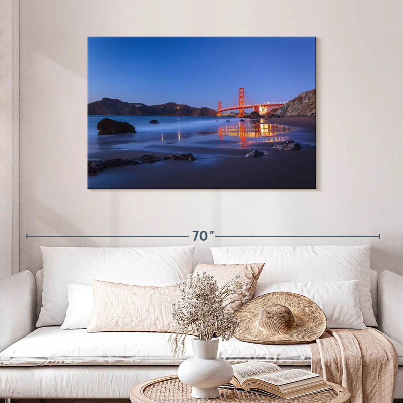 Lilie San Francisco Blue Hour, H 30 po x l 45 po