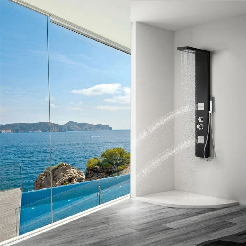 Panneau de douche Hospitality Belem en bronze huilé foncé