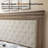 Deines Mid-century Solid Wood Bed Frame with Upholstered Chenille Headboard-824903548