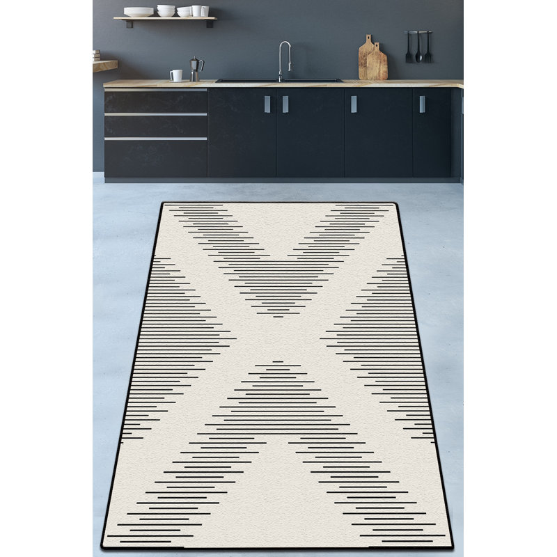 Stylish Hall Carpet, 100% Polyester, 31.5 x 39.4 inches | 10 mm Pile Height, 1.5 lbs/sq ft | Antibacterial, Non-Slip Underside, Machine Washable | Perfect for Entryways & Living Rooms, Easy Care & Modern Design