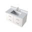 36 po X P 22 po Meuble-lavabo simple en D avec comptoir en quartz, tiroirs et robinet-1790047825