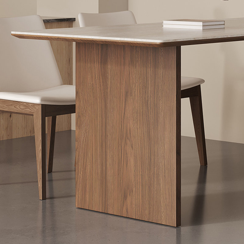 Modern and simple household dining table, 29.53"H x 70.87"L x 31.5"W