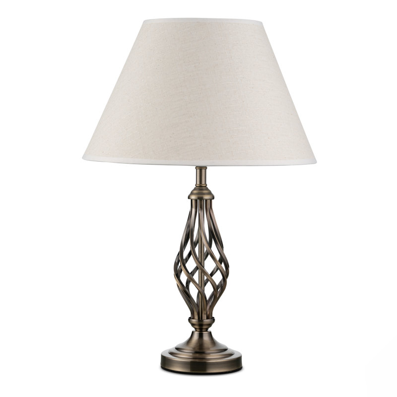 Bratton 52Cm Traditional Twist Table Lamp, Antique Brass