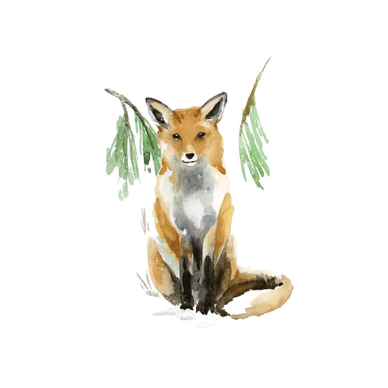 Snowy Fox I by Annie Warren - Wrapped Canvas Print, 66.04 cm H x 45.72 cm W x 1.91 cm D