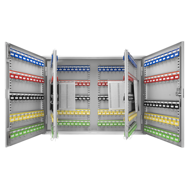 Boîte à clés 400 en acier avec clavier numérique et supports réglables, gris