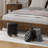 Upholstered Storage Ottoman, PU Leather Button Tufted Footrest Round Footstool With Removable Bin-107234580