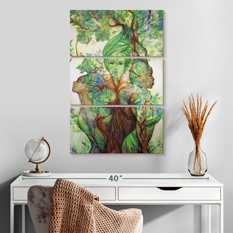 Kelan, la fée des arbres, H 32 po x l 20 po