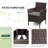 3 Piece Patio Rattan Seating Group with Cushions-1197274589-1100235491