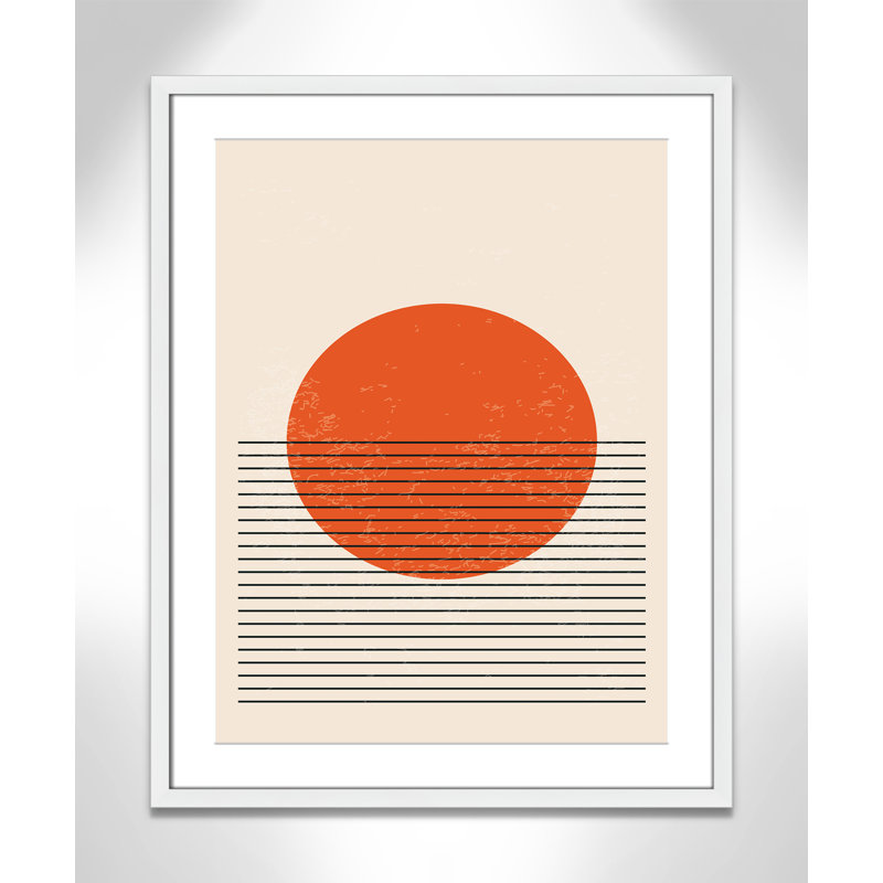 «Bright Minimal Series # 2» par Stanley, Blanc satiné, L 23,5 po x H 29,5 po, Matted Print