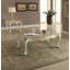 Table de bout carrée transitionnelle avec plateau en marbre naturel blanc perle Caviness