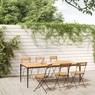 Padroni Solid Wood Patio Folding Chair Folding Chair Set