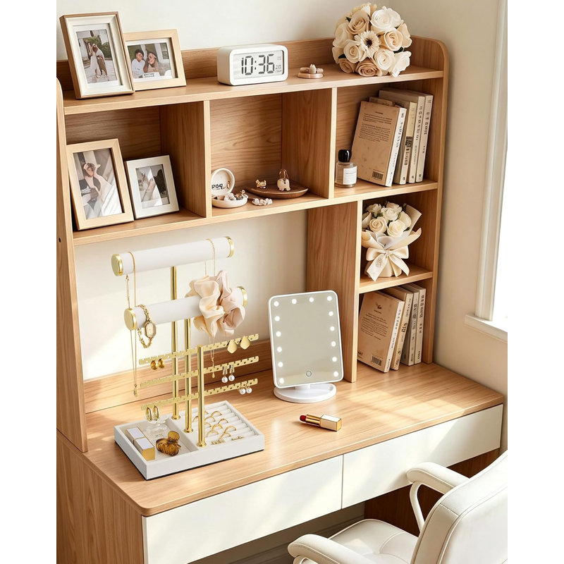 Présentoir à bijoux à 5 niveaux, pour bracelets et colliers - beige, 5-Tier, Beige