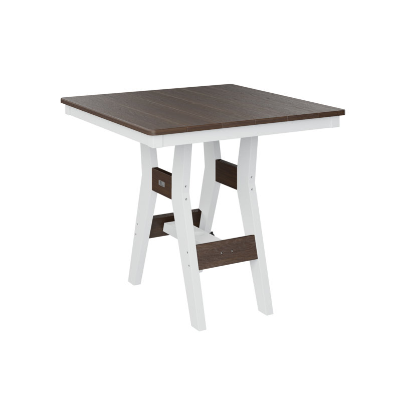 Harbor Outdoor Square Table, 30.37" H x 33" W x 33" D, Brazilian Walnut