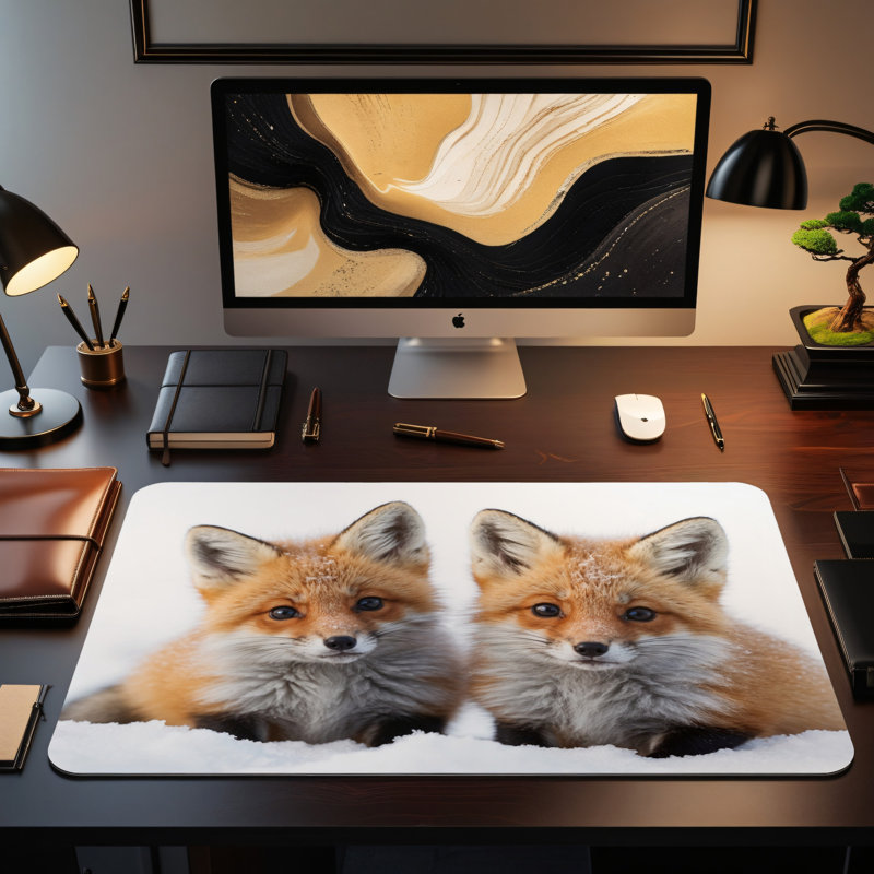 Polyester Desk Pad, 14.4x12.1