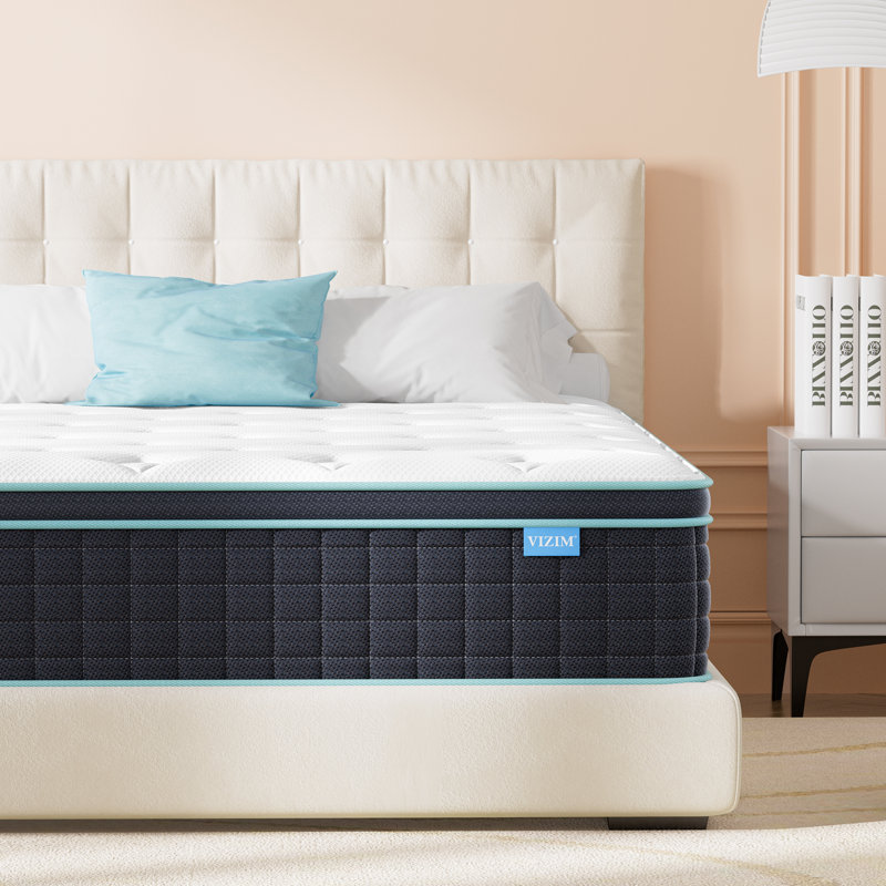 10''/12'' Medium Firm Memory Foam Mattress with Individual Pocket Springs for Motion Isolation, Twin, 12"