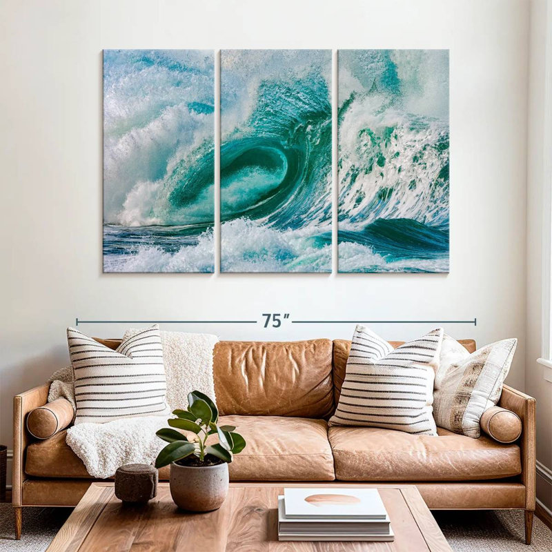 Gillard Violent Ocean Wave, 42" H x 65" W