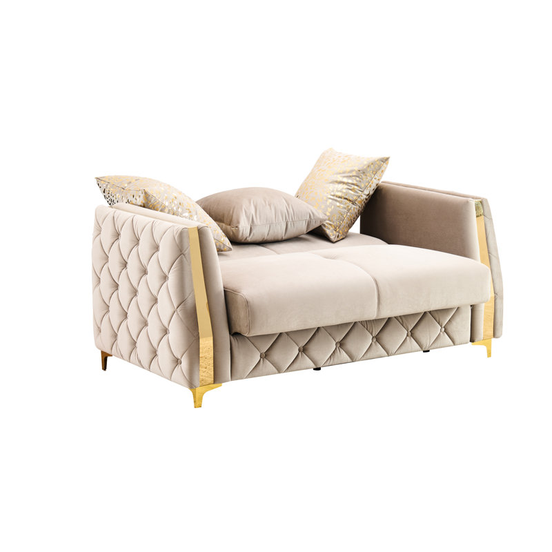 Luxury Upholstered Sofa with Hidden Storage