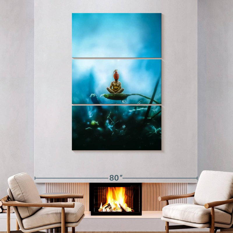 Kelan Temporary Peace, 74" H x 48" W