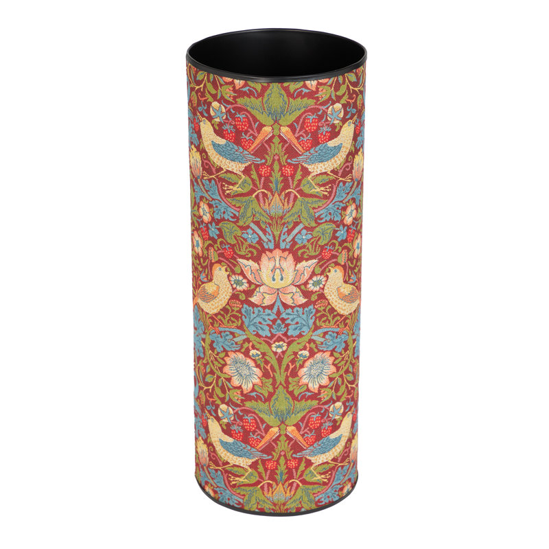 Strawberry Thief Tapestry Umbrella Stand , Red Floral, 60cmH x 22cmW