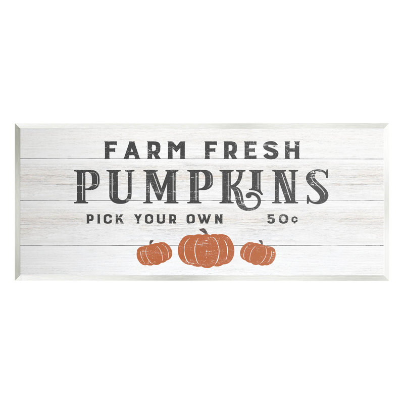 «Farm Fresh Pumpkins Country», plaque murale par CAD Designs
