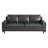 87" Luxury Upholstered Faux Leather Sofa, 3-Seater Couch With Soild Wood Legs For Living Room, Office -619379994