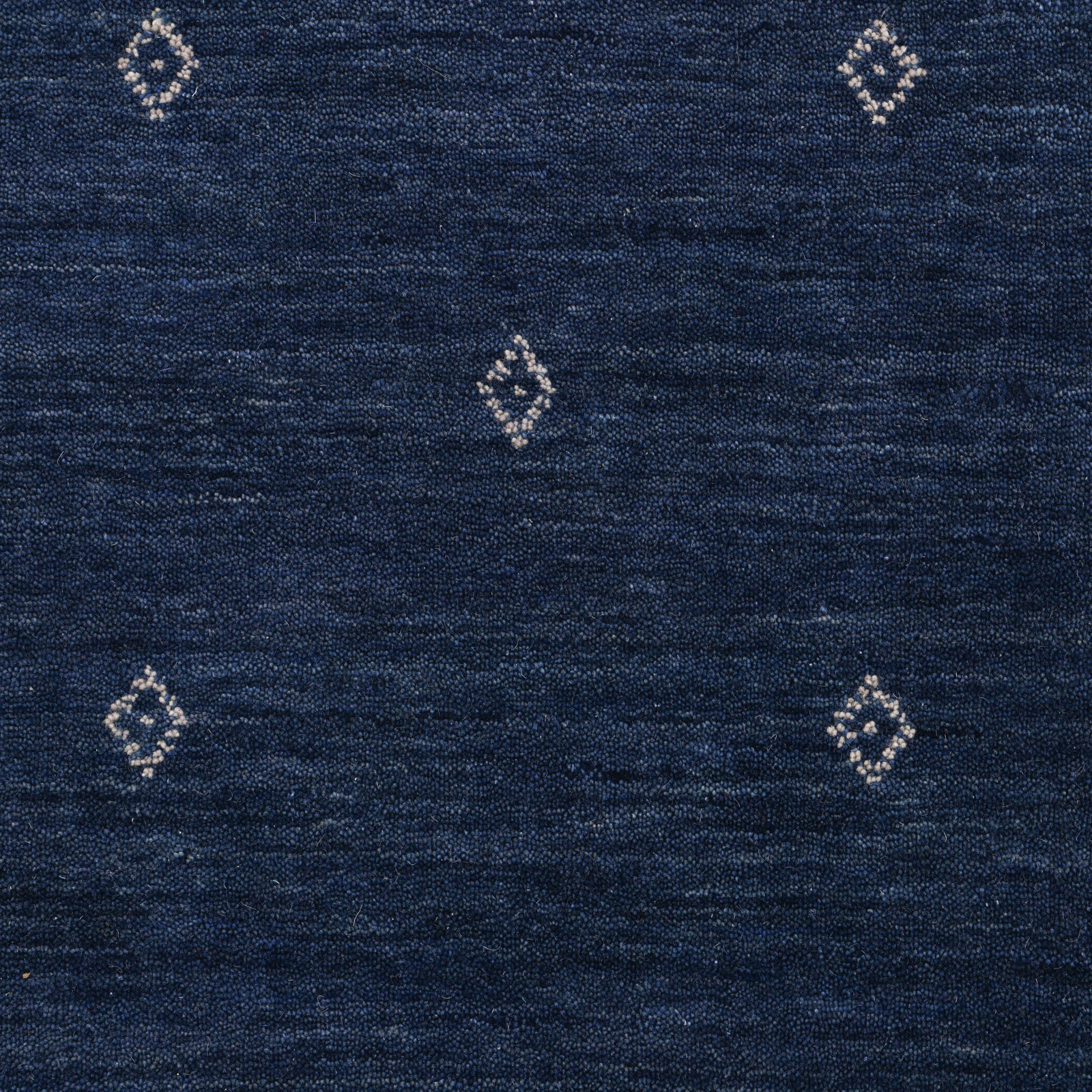 Simi Hand Knotted Cotton/Wool Southwestern Area Rug, Rectangle 8' x 10', Dark Navy
