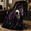 Couverture gothique Raven Skull Floral-134290623
