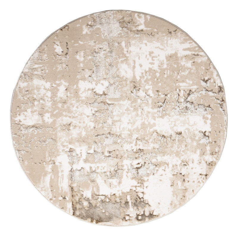 Avalia Round 120 cm x 120 cm Floral and Oriental Flokati